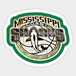 Mississippi Coast Sharks Basketball Sticker